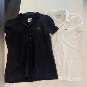 Lacoste woman’s polos size M both
